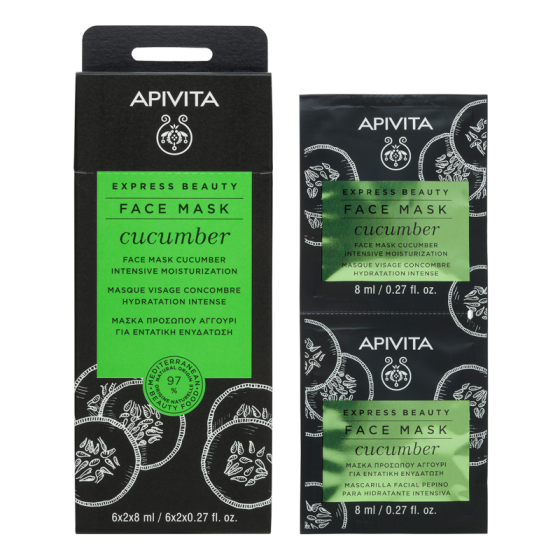Apivita Express Beauty Маска с краставица 6х2 броя