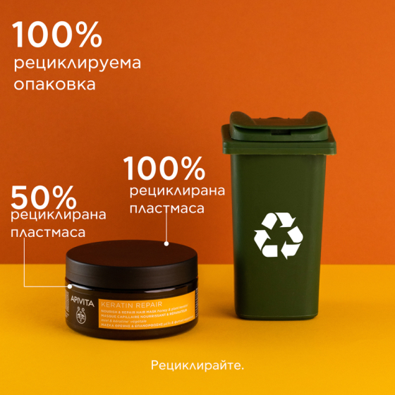 Apivita Подхранваща и възстановяваща маска за коса