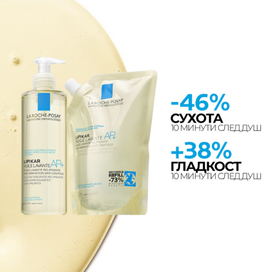 La Roche-Posay Lipikar Huile Lavant АР+ Почистващо олио за баня 1000мл.