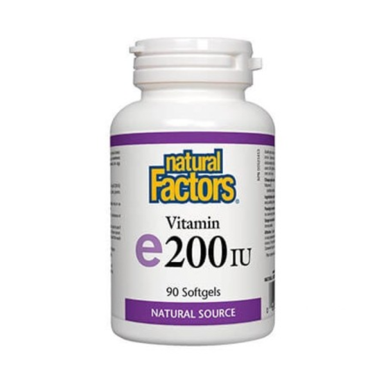 Витамин E капсули мощен антиоксидант 100мг/200IU х90 Natural Factors