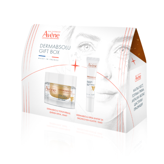 Комплект Avene Dermabsolu Дневен крем 50мл + Крем филър за околоочен контур 15мл