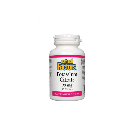Калий таблетки за бъбреци и сърце 99мг х90 Natural Factors
