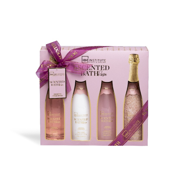 IDC Institute Подаръчен комплект 12167 Scented Bath Champagne 4 части