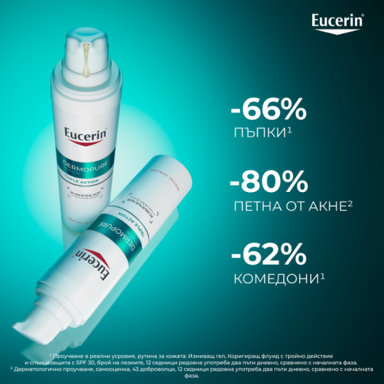 Eucerin Dermopure Clinical Коригиращ флуид с тройно действие 40мл