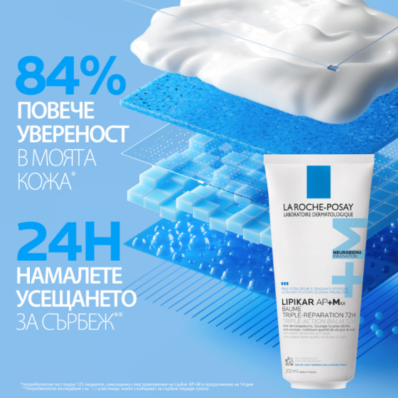 La Roche-Posay Lipikar Baume AP+ Max с тройно действие 200мл
