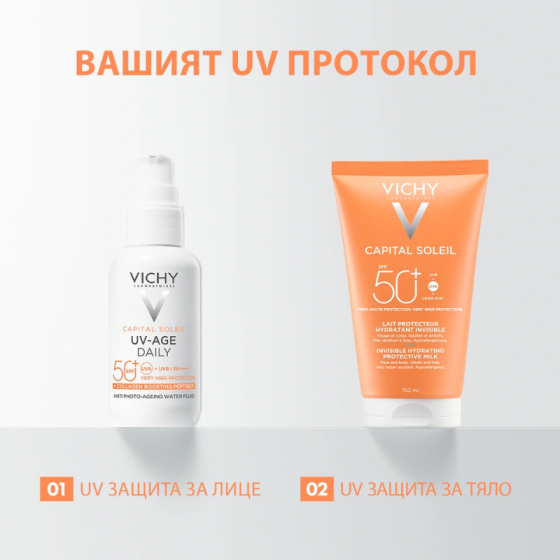 Vichy Soleil SPF50+ Слънцезащитно мляко за лице и тяло 150мл 915861