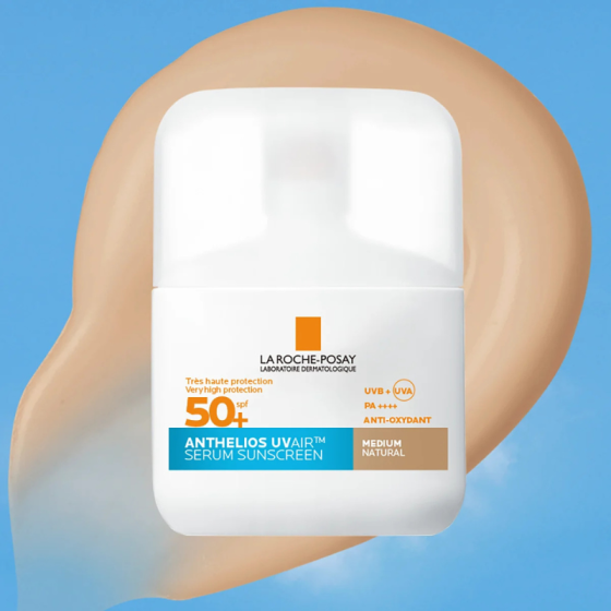 La Roche-Posay Anthelios SPF50+ UVAIR Слънцезащитен тониран серум среден за лице 50мл 932264