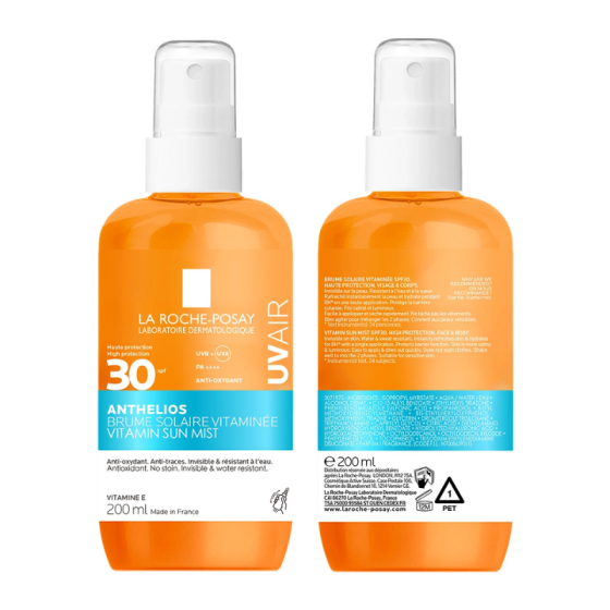 La Roche-Posay Anthelios SPF30 UVAIR Слънцезащитен спрей витаминен 200мл 945141