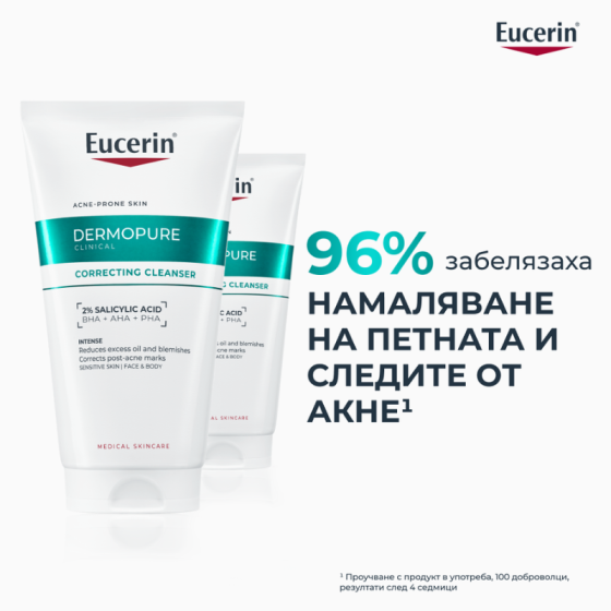 Eucerin DermoPure Clinical Коригиращ измиващ гел 150мл