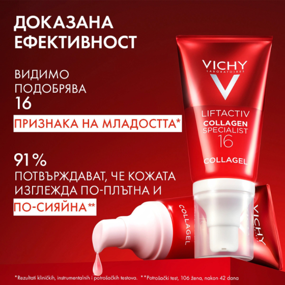 Vichy Liftactiv Collagen Specialist 16 Гел за лице против бръчки 50мл