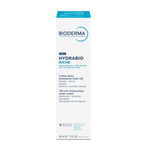 Bioderma Hydrabio Riche Богат хидратиращ крем 40мл