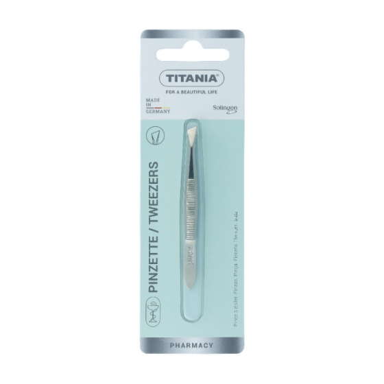 Titania пинсета 1070/B PH за вежди скосена