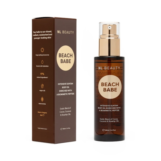 NL Beauty Beach Babe Cacao Олио за тяло за интензивен тен 100мл