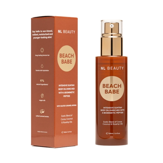 NL Beauty Beach Babe Salted Caramel Олио за тяло за интензивен тен 100мл
