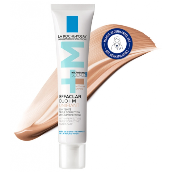 La Roche-Posay EFFACLAR DUO+M Тонирана тройна коригираща лечение срещу несъвършенства  Medium 40мл