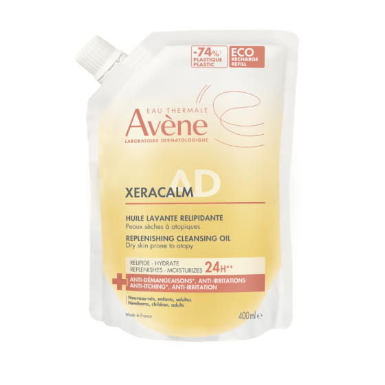 Avene Xeracalm A.D. Почистващо релипидиращо олио Пълнител 400мл