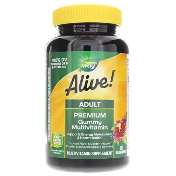 Alive Мултивитамини за възрастни желирани таблетки х90 Nature's Way