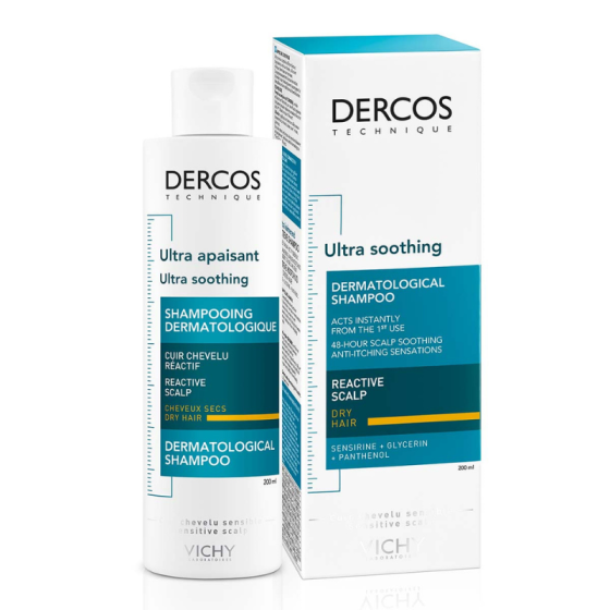 Vichy dercos шампоан силно успокояващ суха коса 200мл. 486736