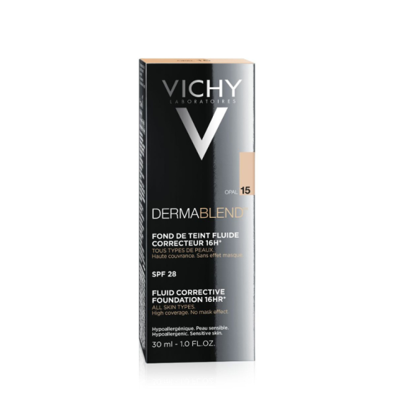 Vichy dermablend фон дьо тен 15 флуид коригиращ 30мл./опал/ 316594