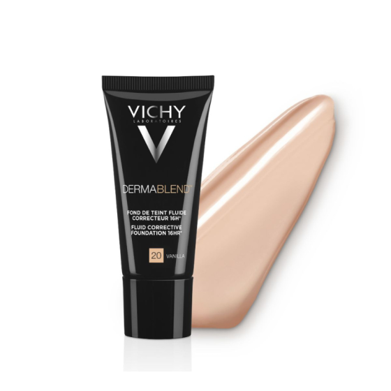 Vichy dermablend фон дьо тен 20 флуид коригиращ 30мл./ванилия/ 572385