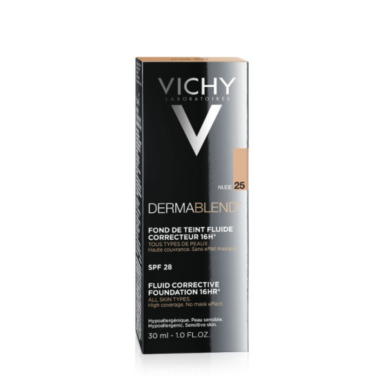 Vichy dermablend фон дьо тен 25 флуид коригиращ 30мл./натюр/ 316600