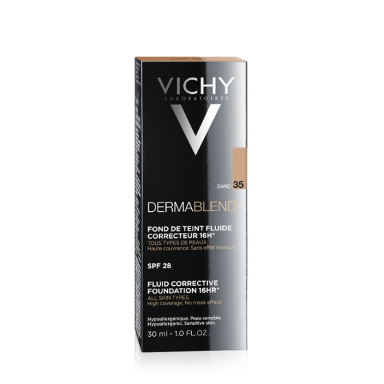 Vichy dermablend фон дьо тен 35 флуид коригиращ 30мл./пясъчен/ 316617