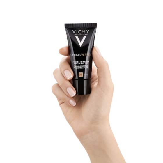 Vichy dermablend фон дьо тен 35 флуид коригиращ 30мл./пясъчен/ 316617
