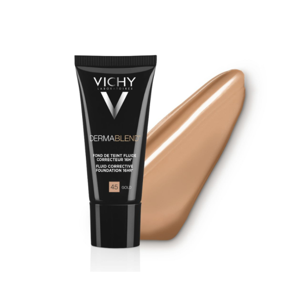 Vichy dermablend фон дьо тен 45 флуид коригиращ 30мл./златист/ 316624