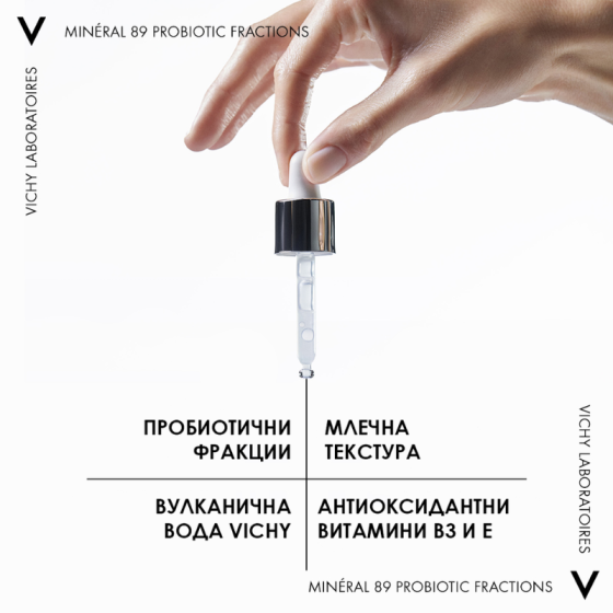 Vichy mineral 89 probiotic fractions серум 30мл. 762908 ново