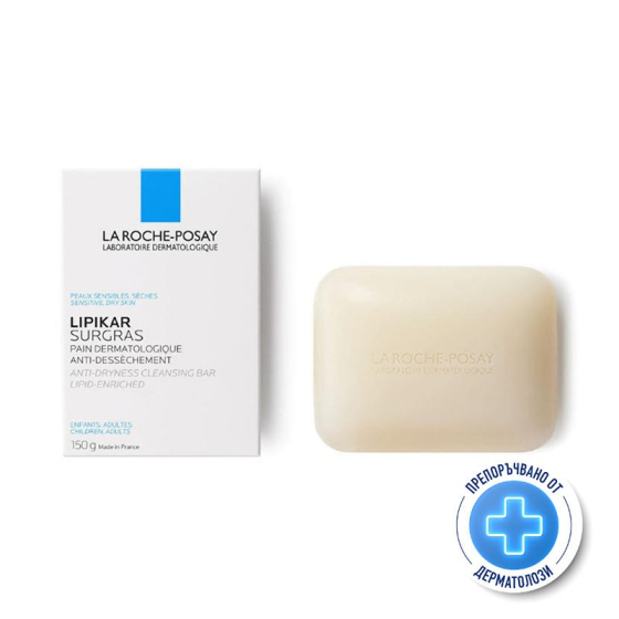 La roche-posay lipikar surgras измиващо блокче против сухота 150гр. 404533