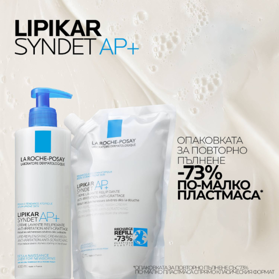 La roche-posay lipikar syndet ap+ крем измиващ 200мл. 537308