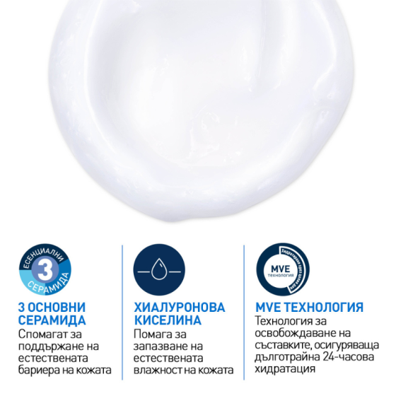 Cerave хидратиращ измиващ крем за лице и тяло, нормална към суха кожа, деца и възрастни 473мл.597333