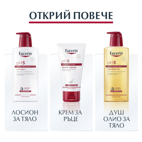 Eucerin ph5 измивно олио за ръце 250мл