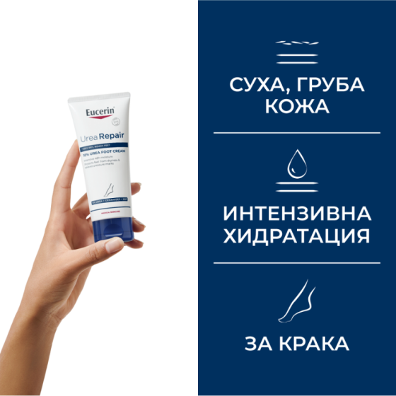 Eucerin UreaRepair Крем за крака с 10% урея 100 мл