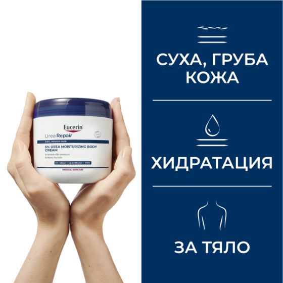 Eucerin UreaRepair Хидратиращ крем за тяло с 5% урея 450мл