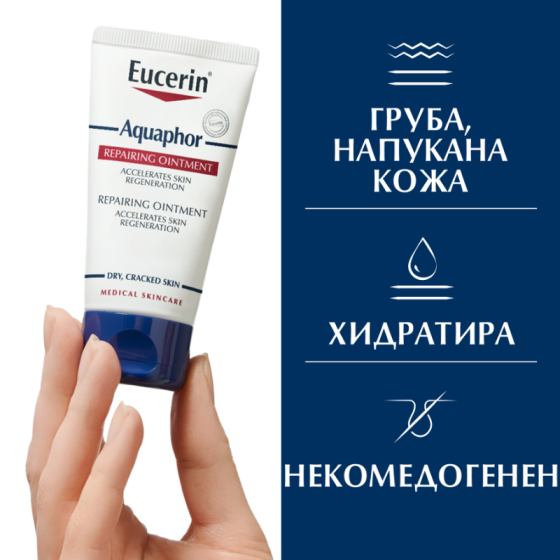 Eucerin aquaphor защитаващ мехлем за увредена кожа, 45мл