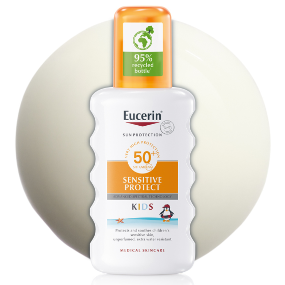 Eucerin слънцезащитен спрей за деца spf 50+ 200мл
