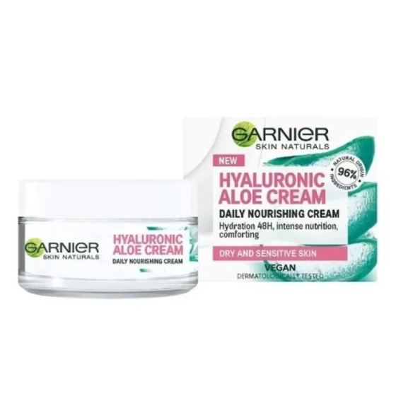 Garnier skin naturals hyaluronic aloe гел крем за чувствителна кожа 50мл