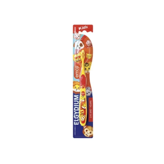Elgydium kids emoji детска четка за зъби 2-6г
