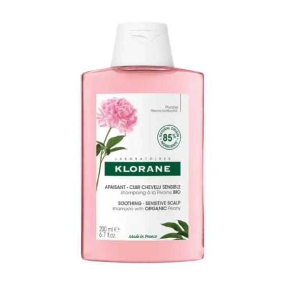 Klorane шампоан с органичен божур за чувствителен скалп 200ml