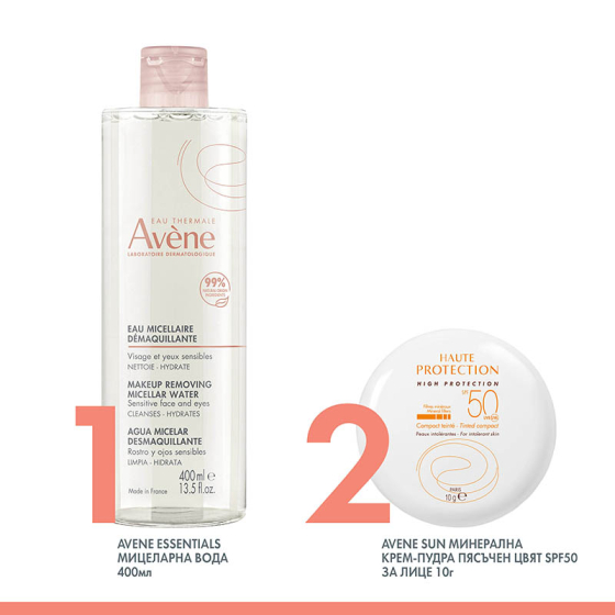 Avene мицеларна вода почистваща и демакиираща 400мл