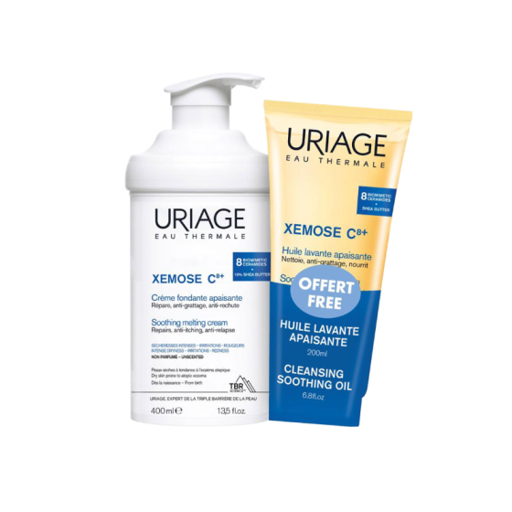 Uriage Xemose C8+ промо крем 400мл + Измивно олио 200мл