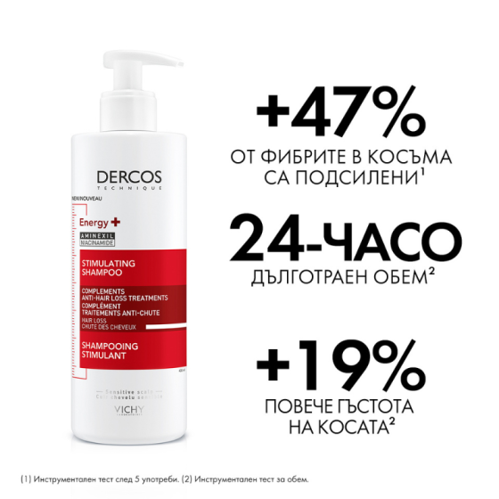 Vichy Dercos Energy+ шампоан при косопад 400мл. 322243