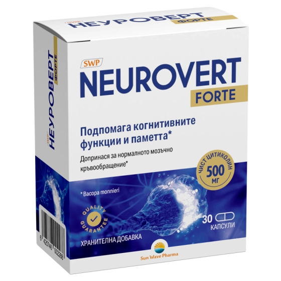 Неуроверт Форте за нервната система капсули х30 SUN WAVE