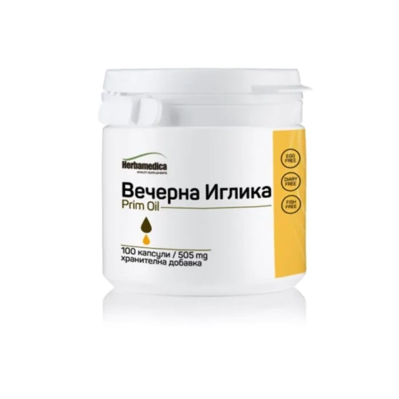 Прим Ойл капсули при ПМС и менопауза 500мг х100 Herbamedica