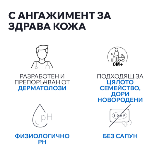 Uriage Derm-phy Измивен крем 1000мл