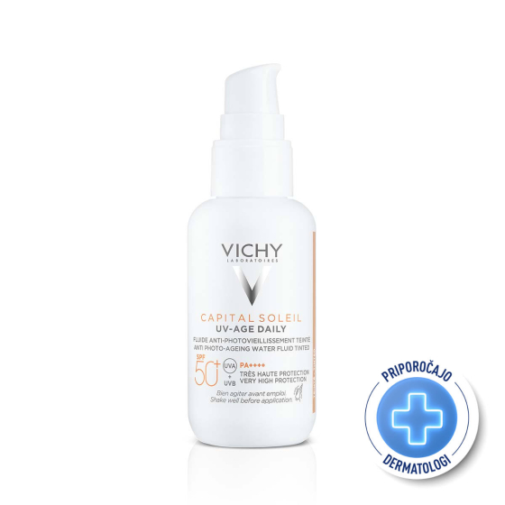 Vichy capital soleil uv-age SPF50+ тониран флуид против стареене 40 мл 795265