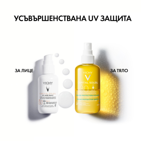 Vichy Soleil SPF30 вода за лице и тяло с хидратиращ ефект 200мл 585187