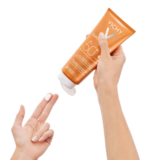 Vichy Soleil SPF 50+ мляко за лице и тяло 300 мл 322694 голям формат