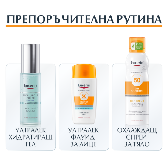 Eucerin Hydro Protect слънцезащитен флуид SPF 50+ 50 мл
